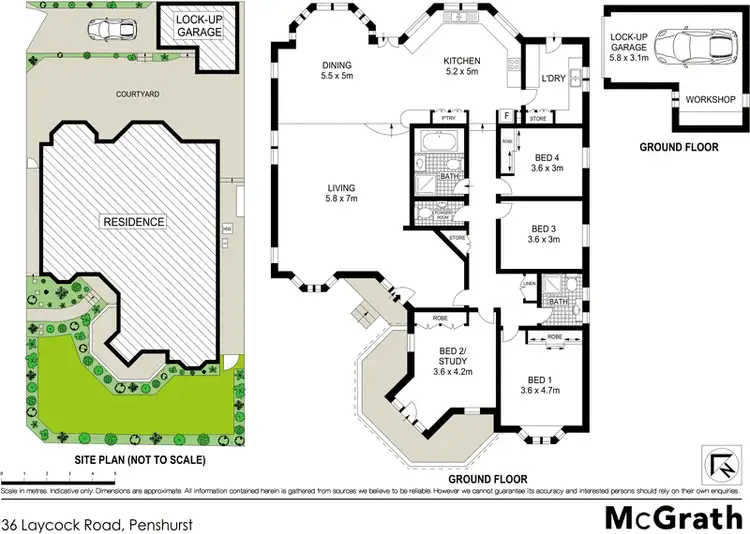 Floorplan of Homely house listing, 36 Laycock Road, Penshurst NSW 2222