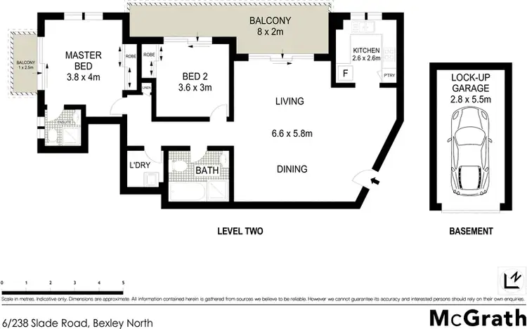 Floorplan of Homely apartment listing, 6/238 Slade Road, Bexley North NSW 2207