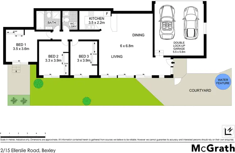 Floorplan of Homely villa listing, 2/15 Ellerslie Road, Bexley NSW 2207