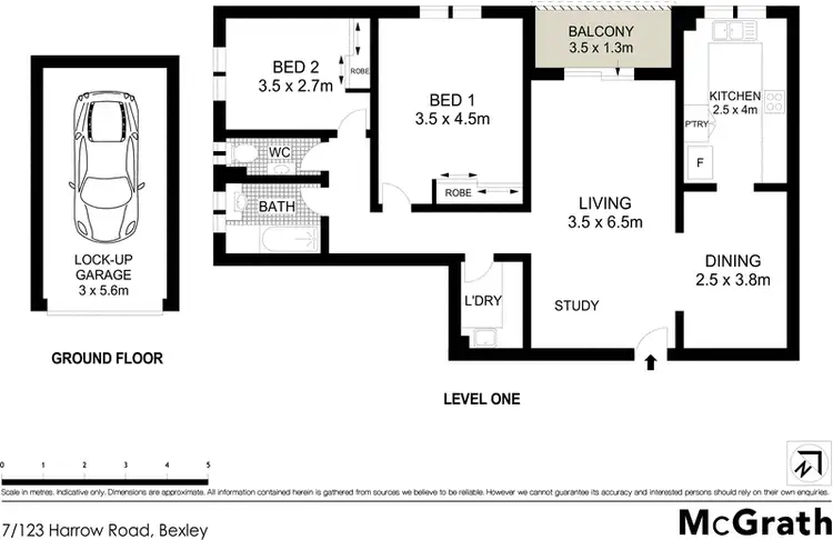 Floorplan of Homely apartment listing, 7/123 Harrow Road, Bexley NSW 2207