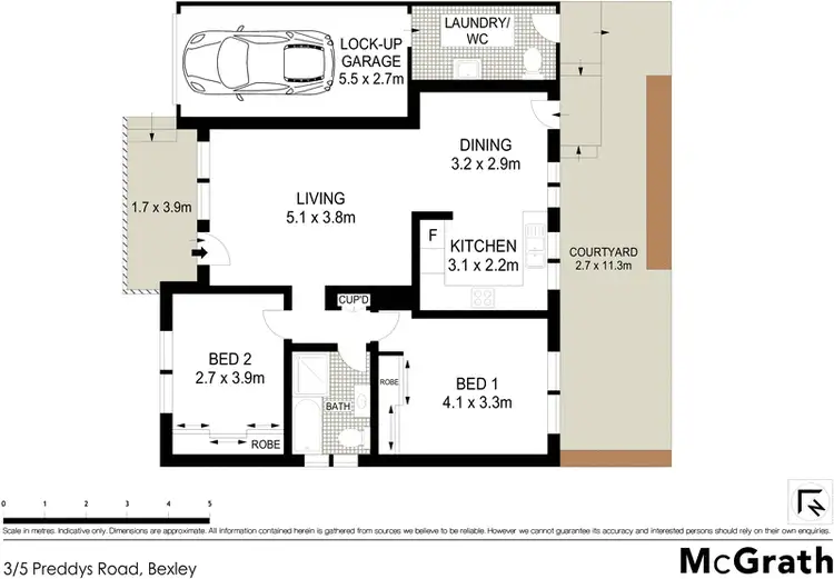 Floorplan of Homely villa listing, 3/5 Preddys Road, Bexley NSW 2207