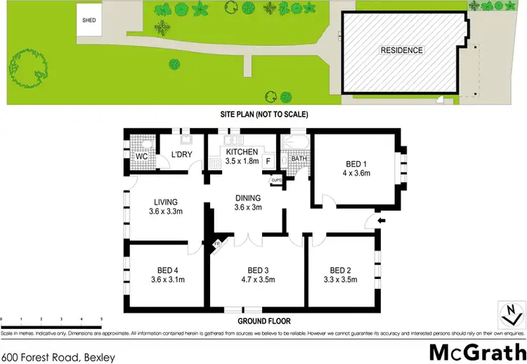 Floorplan of Homely house listing, 600 Forest Road, Bexley NSW 2207