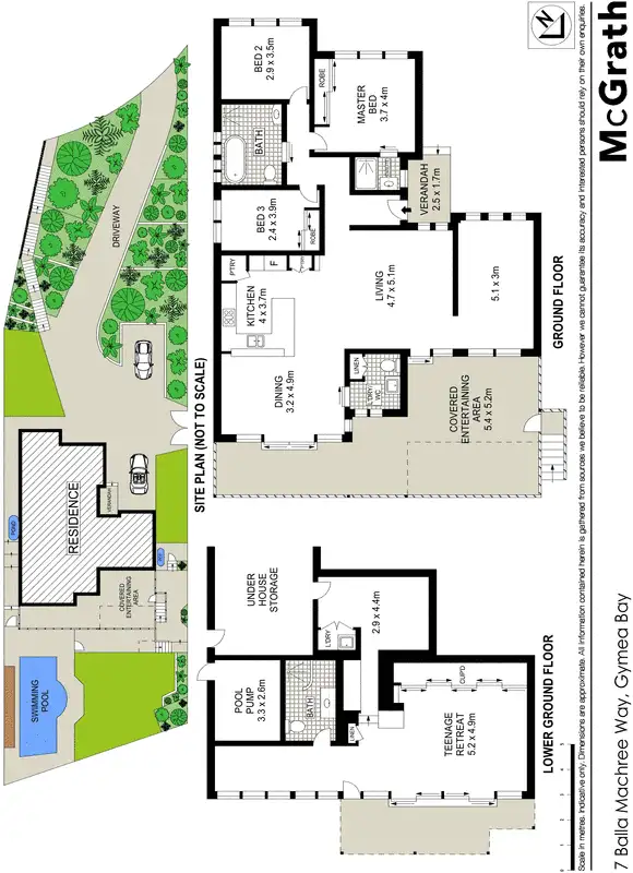 Floorplan of Homely house listing, 7 Balla Machree Way, Gymea Bay NSW 2227