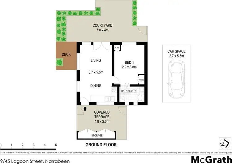 Floorplan of Homely apartment listing, 9/45 Lagoon Street, Narrabeen NSW 2101