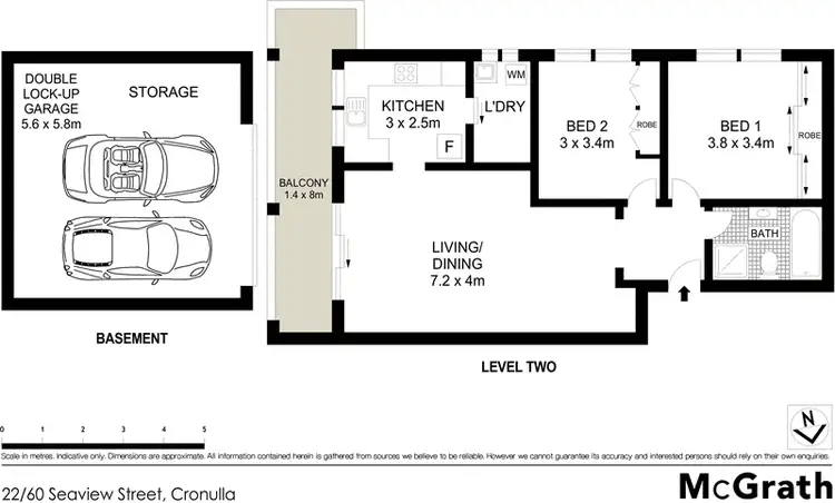 Floorplan of Homely apartment listing, 22/60 Seaview Street, Cronulla NSW 2230