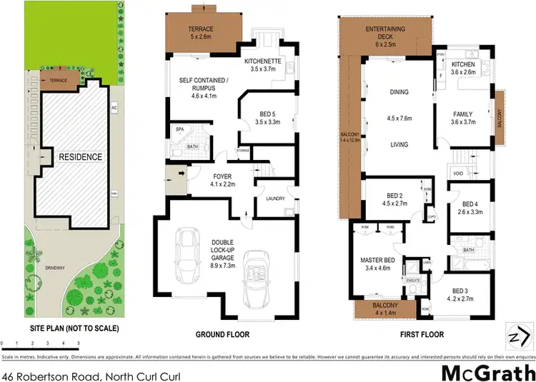 Floorplan of Homely house listing, 46 Robertson Road, North Curl Curl NSW 2099