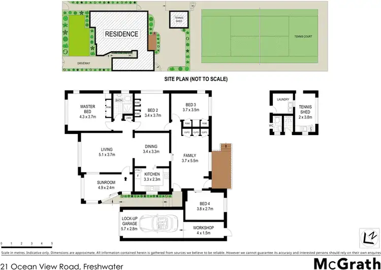 Floorplan of Homely house listing, 21 Ocean View Road, Freshwater NSW 2096
