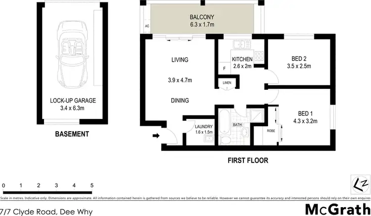 Floorplan of Homely apartment listing, 7/7 Clyde Road, Dee Why NSW 2099