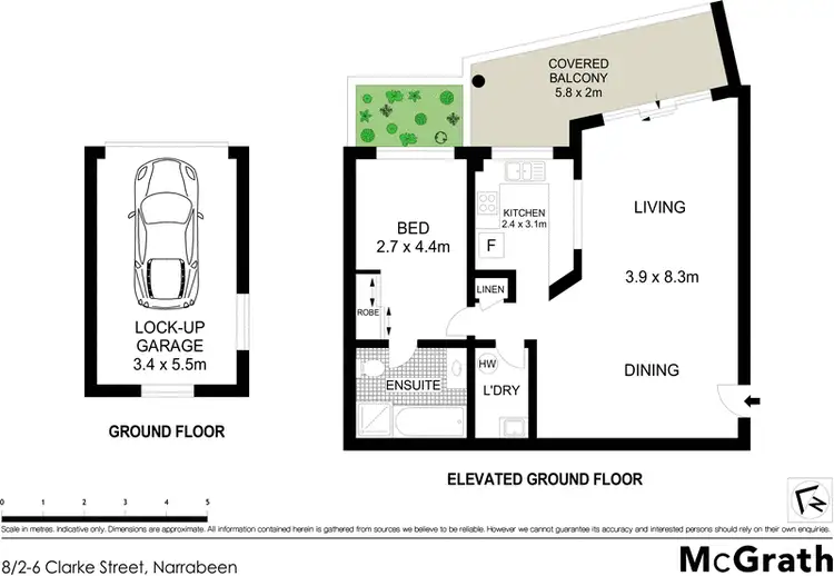 Floorplan of Homely apartment listing, 8/2 Clarke Street, Narrabeen NSW 2101
