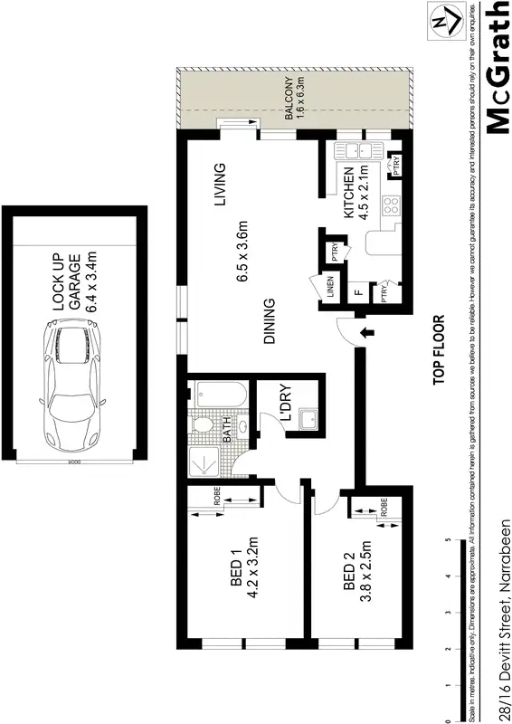 Floorplan of Homely apartment listing, 28/16 Devitt Street, Narrabeen NSW 2101