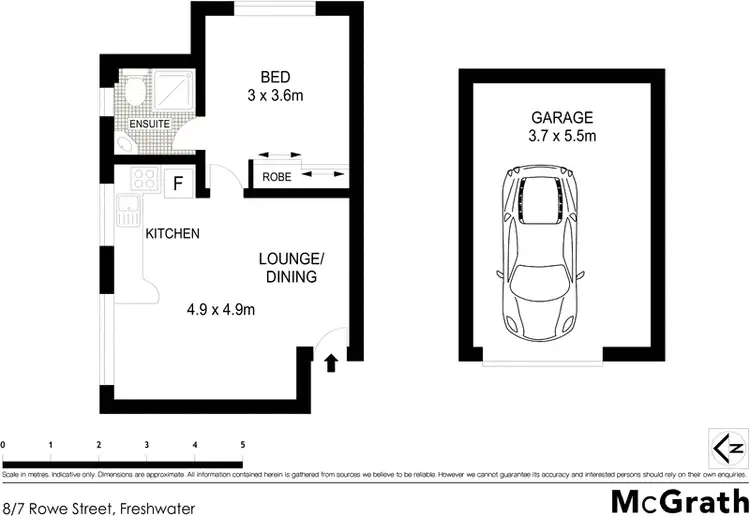Floorplan of Homely apartment listing, 8/7 Rowe Street, Freshwater NSW 2096
