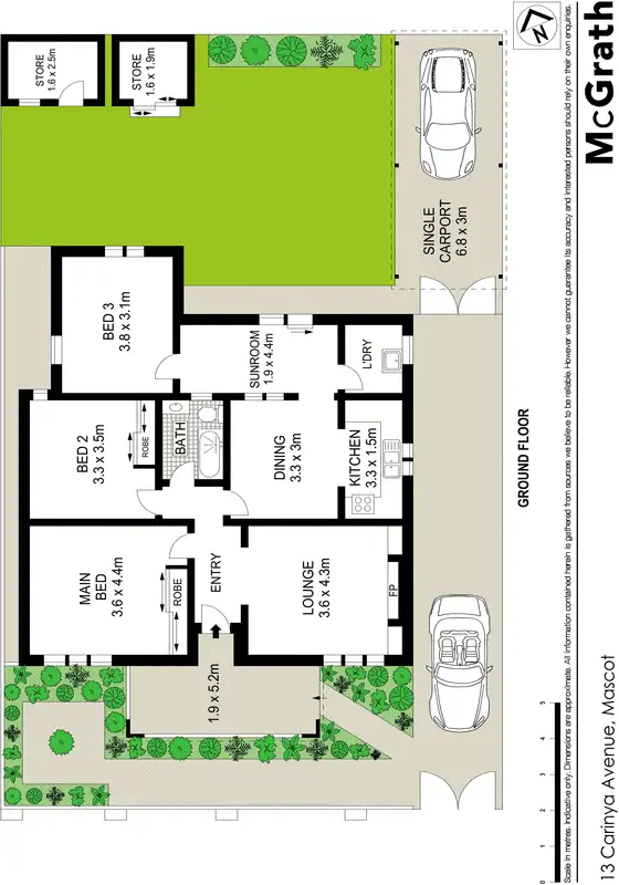Floorplan of Homely house listing, 13 Carinya Avenue, Mascot NSW 2020
