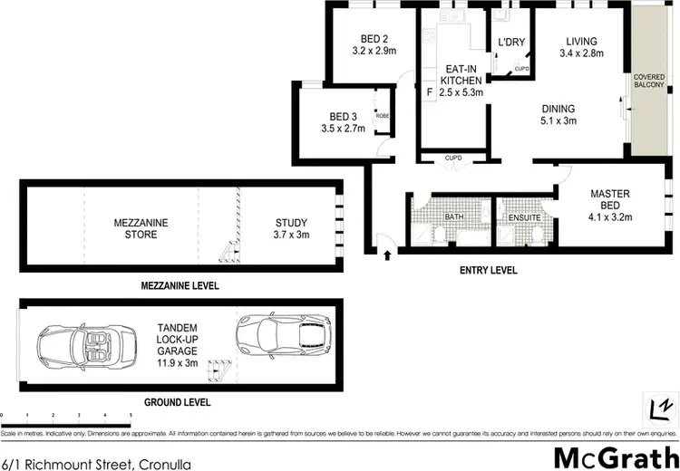 Floorplan of Homely apartment listing, 6/1 Richmount Street, Cronulla NSW 2230