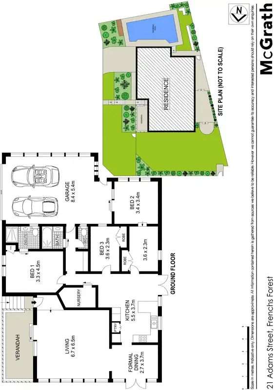 Floorplan of Homely house listing, 21 Adams Street, Frenchs Forest NSW 2086