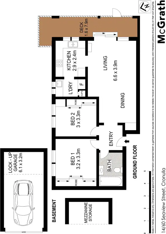 Floorplan of Homely apartment listing, 14/60 Seaview Street, Cronulla NSW 2230