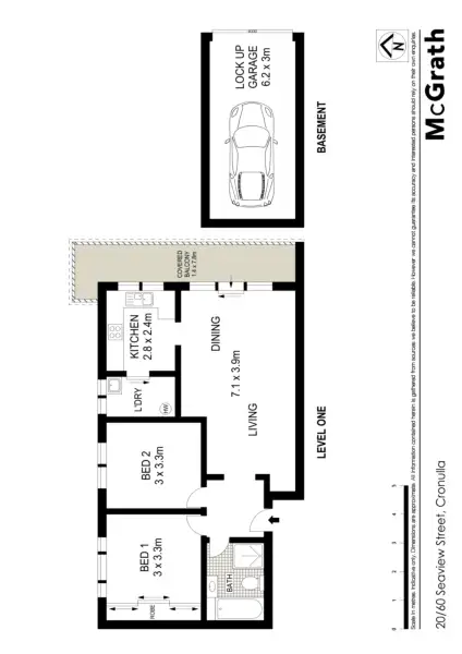 Floorplan of Homely apartment listing, 20/60 Seaview Street, Cronulla NSW 2230