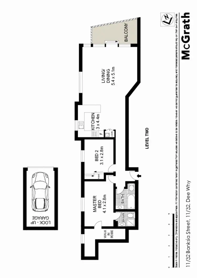 Floorplan of Homely apartment listing, 11/32 Banksia Street, Dee Why NSW 2099