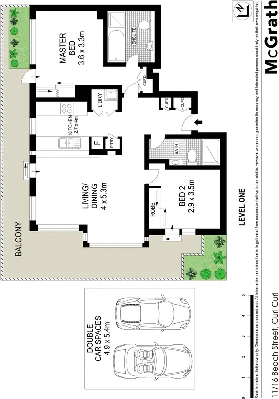 Floorplan of Homely apartment listing, 11/16 Beach Street, Curl Curl NSW 2096