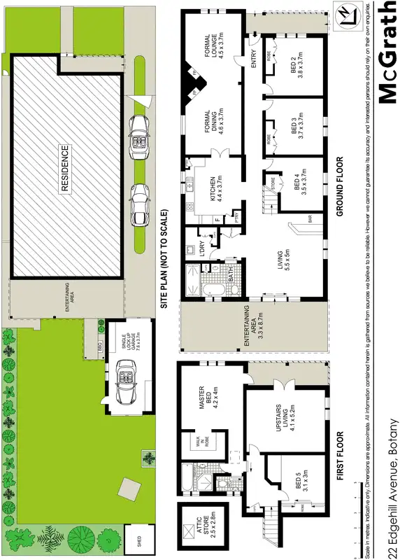 Floorplan of Homely house listing, 22 Edgehill Avenue, Botany NSW 2019