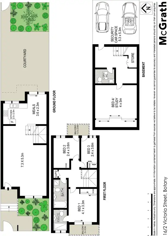 Floorplan of Homely apartment listing, 16/2 Victoria Street, Botany NSW 2019