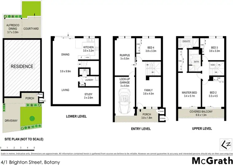 Floorplan of Homely townhouse listing, 4/1 Brighton Street, Botany NSW 2019