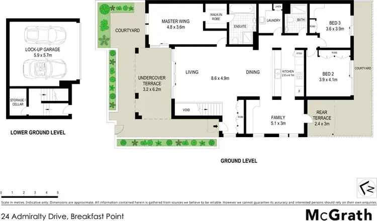 Floorplan of Homely apartment listing, 24 Admiralty Drive, Breakfast Point NSW 2137