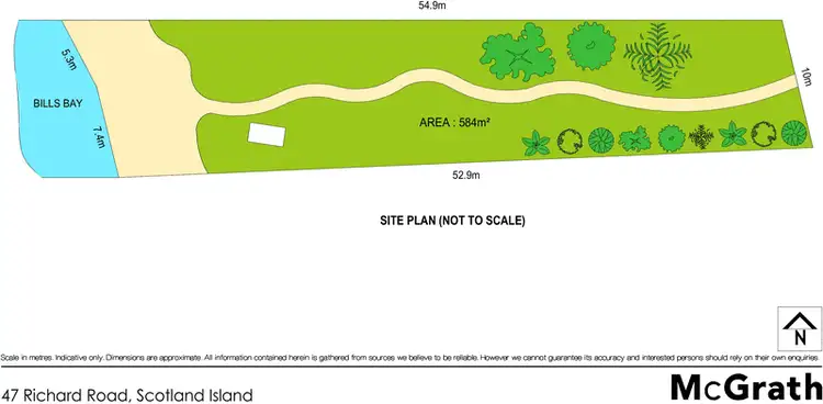 Floorplan of Homely land listing, 47 Richard Road, Scotland Island NSW 2105