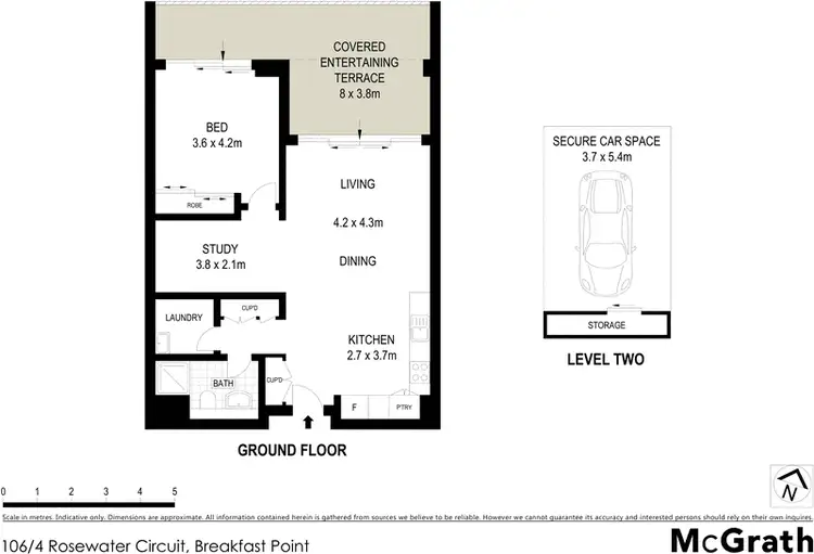 Floorplan of Homely apartment listing, 106/4 Rosewater Circuit, Breakfast Point NSW 2137
