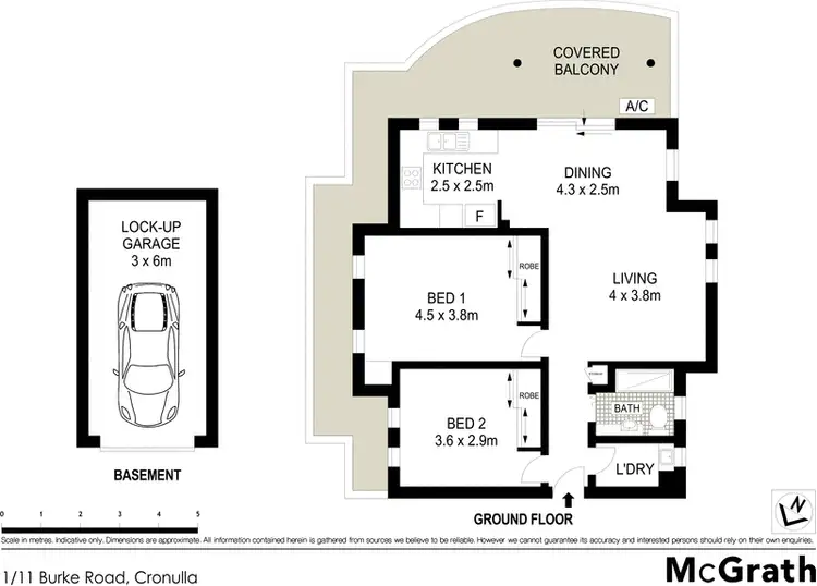 Floorplan of Homely apartment listing, 1/11 Burke Road, Cronulla NSW 2230