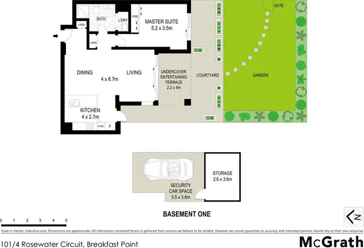Floorplan of Homely apartment listing, 101/4 Rosewater Circuit, Breakfast Point NSW 2137