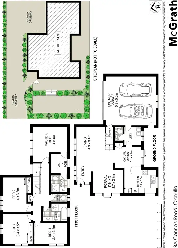 Floorplan of Homely townhouse listing, 1/8 Connels Road, Cronulla NSW 2230