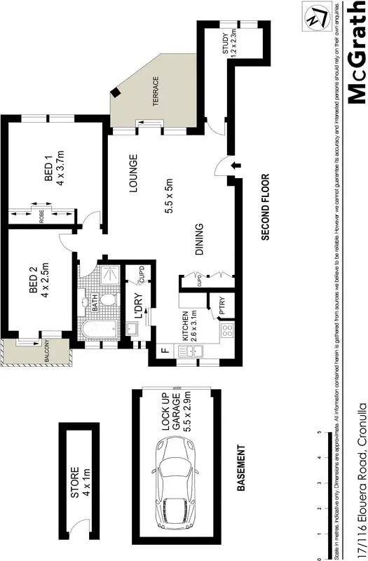 Floorplan of Homely apartment listing, 17/116 Elouera Road, Cronulla NSW 2230