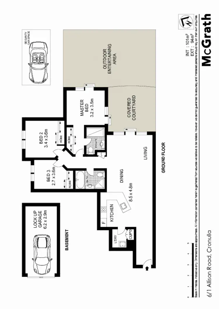 Floorplan of Homely apartment listing, 6/1 Allison Road, Cronulla NSW 2230