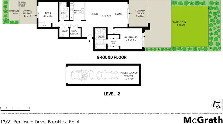 Floorplan of Homely apartment listing, 13/21 Peninsula Drive, Breakfast Point NSW 2137