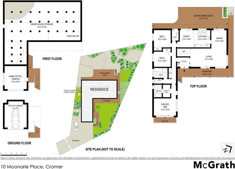 Floorplan of Homely house listing, 10 Moonarie Place, Cromer NSW 2099