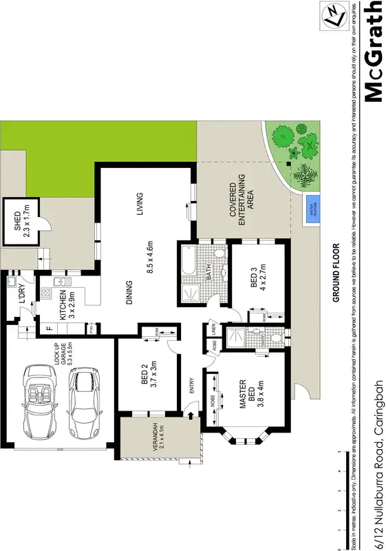 Floorplan of Homely villa listing, 6/12 Nullaburra Road, Caringbah NSW 2229