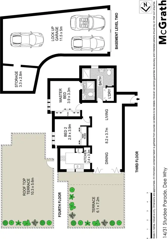 Floorplan of Homely apartment listing, 14/31 Sturdee Parade, Dee Why NSW 2099