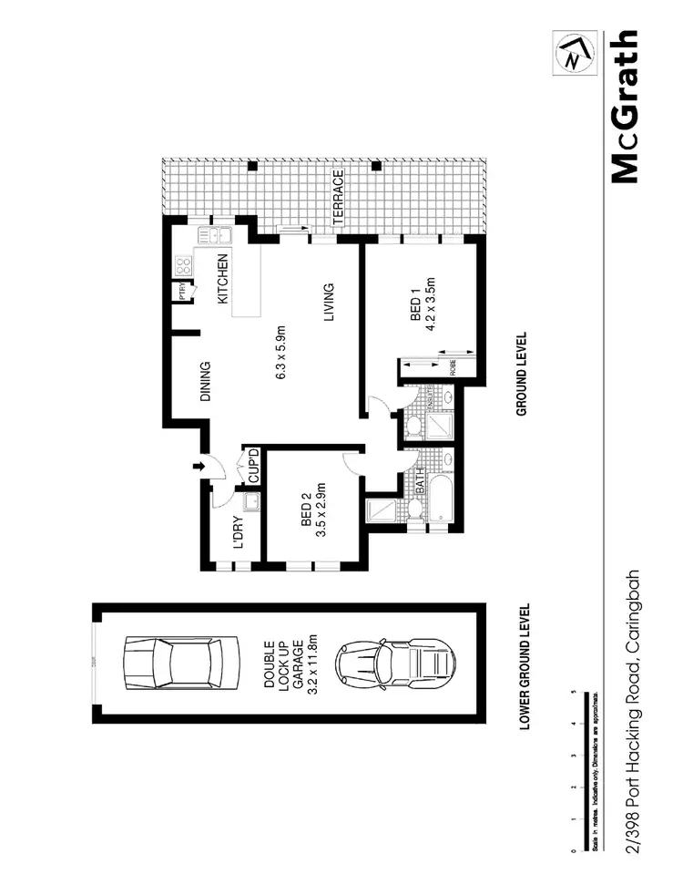 Floorplan of Homely apartment listing, 2/398 Port Hacking Road, Caringbah NSW 2229