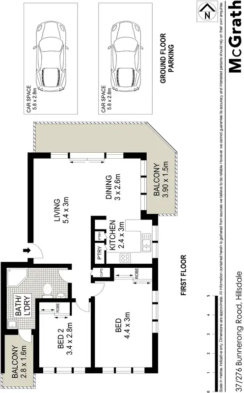 Floorplan of Homely apartment listing, 37/276 Bunnerong Road, Hillsdale NSW 2036
