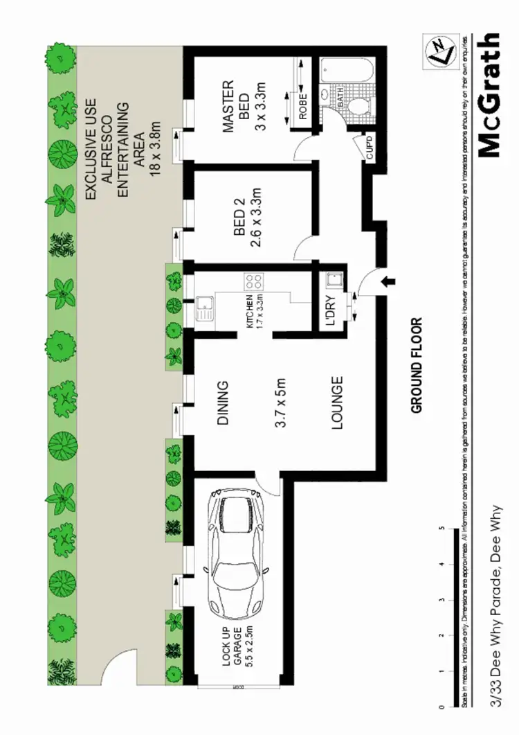 Floorplan of Homely apartment listing, 3/33 Dee Why Parade, Dee Why NSW 2099