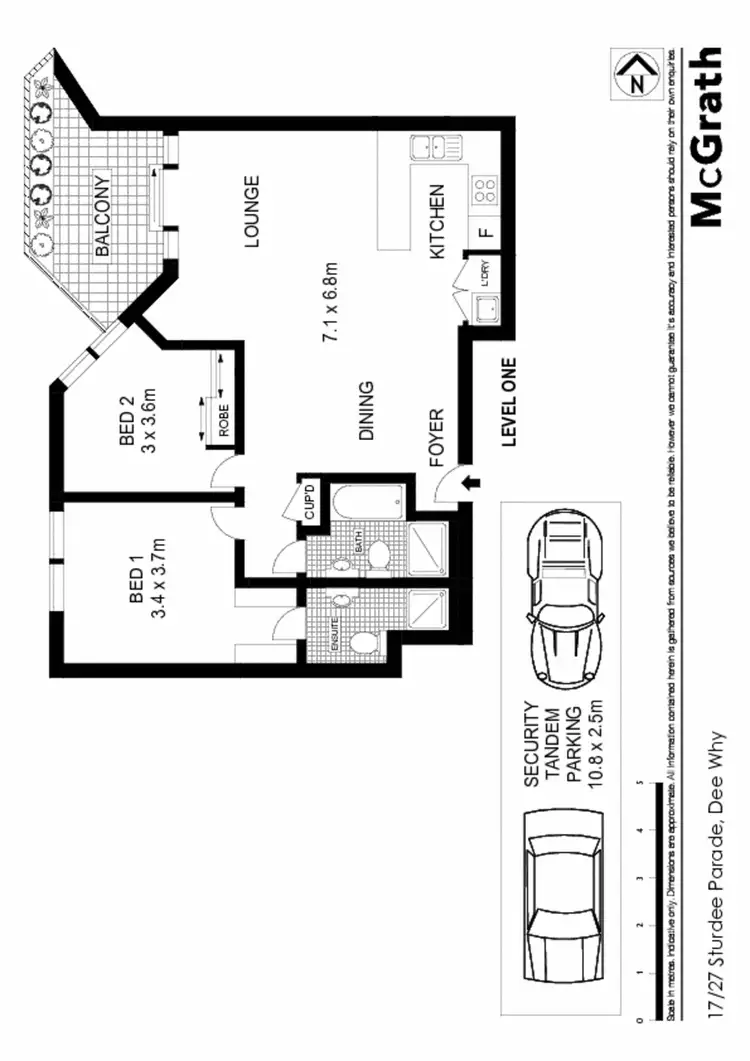 Floorplan of Homely apartment listing, 17/27 Sturdee Parade, Dee Why NSW 2099