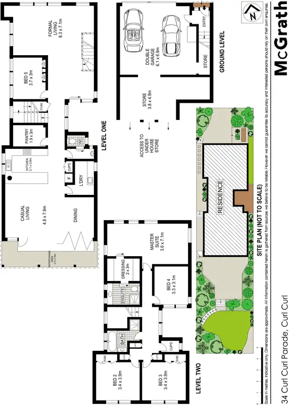 Floorplan of Homely house listing, 34 Curl Curl Parade, Curl Curl NSW 2096