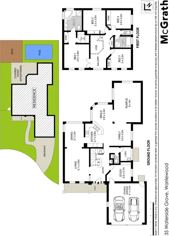 Floorplan of Homely house listing, 35 Waterside Grove, Warriewood NSW 2102