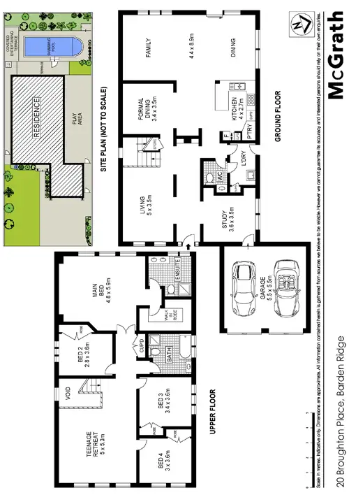 Floorplan of Homely house listing, 20 Broughton Place, Barden Ridge NSW 2234
