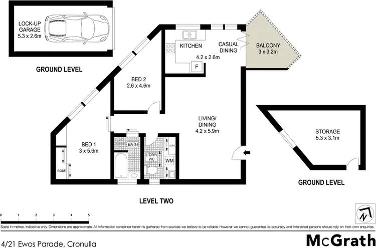 Floorplan of Homely apartment listing, 4/21 Ewos Parade, Cronulla NSW 2230