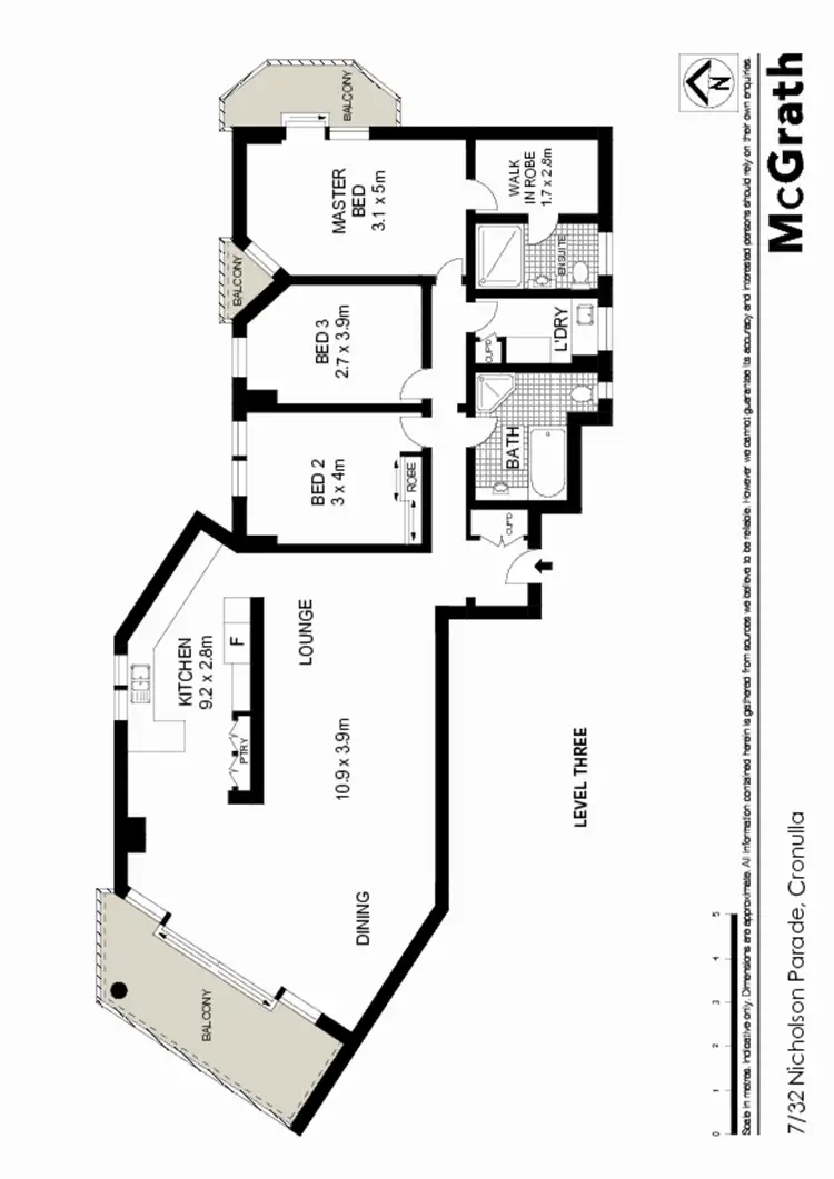 Floorplan of Homely apartment listing, 7/32 Nicholson Parade, Cronulla NSW 2230