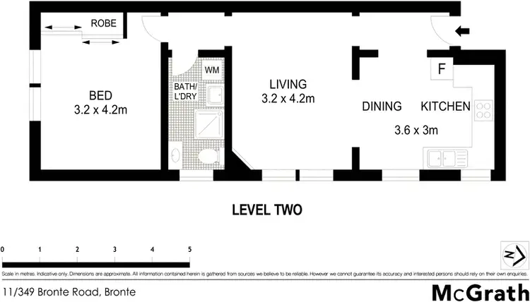 Floorplan of Homely apartment listing, 11/349 Bronte Road, Bronte NSW 2024