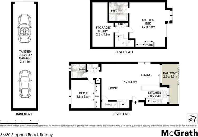 Floorplan of Homely apartment listing, 36/30 Stephen Road, Botany NSW 2019