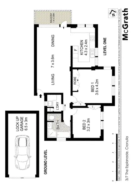 Floorplan of Homely apartment listing, 3/7 The Esplanade, Cronulla NSW 2230