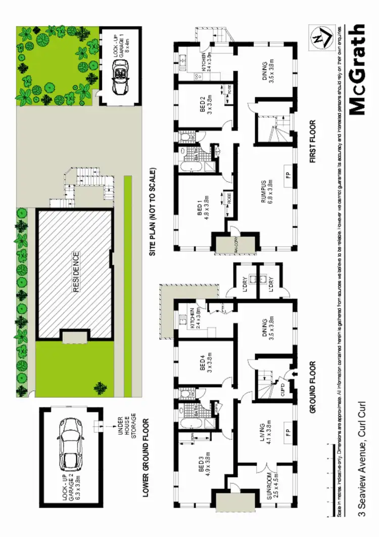 Floorplan of Homely house listing, 3 Seaview Avenue, Curl Curl NSW 2096